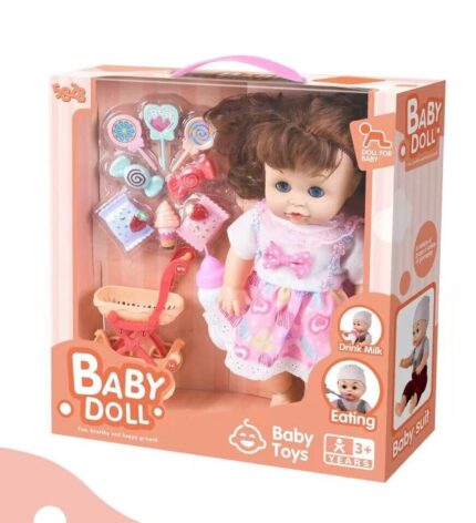 12" Interactive Large Soft Baby Doll Girls Boys Toy Accessories GIFT Set Kids